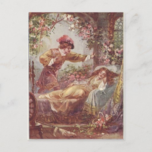 slaapschoonheid briefkaart (Voorkant)