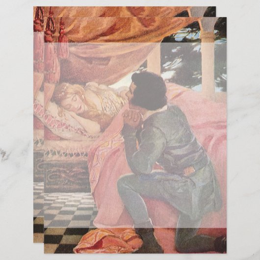  slaapschoonheid van Jessie Willcox Smith (Voorkant / Achterkant)