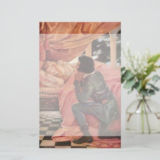  slaapschoonheid van Jessie Willcox Smith Briefpapier (Staand voorkant)