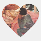 slaapschoonheid van Jessie Willcox Smith Hart Sticker (Voorkant)