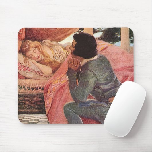  slaapschoonheid van Jessie Willcox Smith Muismat (Met muis)