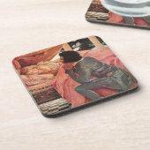  slaapschoonheid van Jessie Willcox Smith Onderzetter (Linkerzijde)