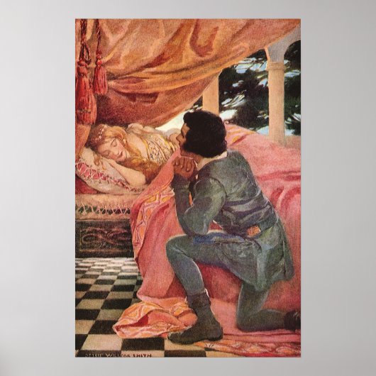  slaapschoonheid van Jessie Willcox Smith Poster (Voorkant)
