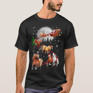 Slaapschoppen met kerstbomen Verkleurde kerstbomen T-shirt