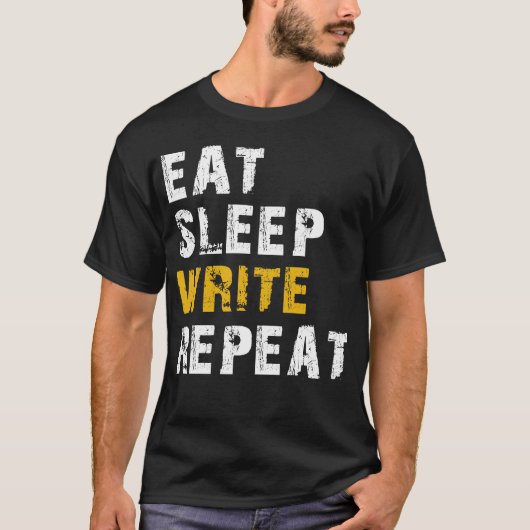 slaapschrijven t-shirt (Voorkant)