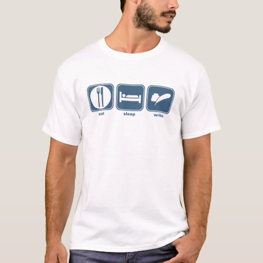 slaapschrijven t-shirt (Voorkant)