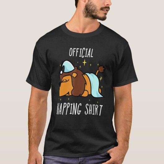 Slaapschutblad van de pyjama t-shirt (Voorkant)