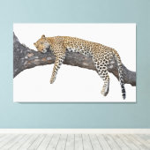 Slaapschutbord Canvas Afdruk (Insitu (Houten vloer))