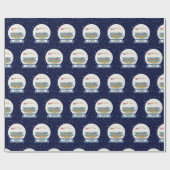 Slaapschutter in Korea SneeuwWereldbol (gepersonal Cadeaupapier (Vlak)