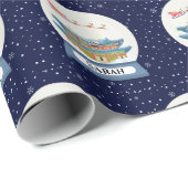 Slaapschutter in Korea SneeuwWereldbol (gepersonal Cadeaupapier (Rol Hoek)