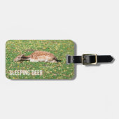 Slaapschutter in winterslaap in het najaar van de  bagagelabel (Voorkant horizontaal)