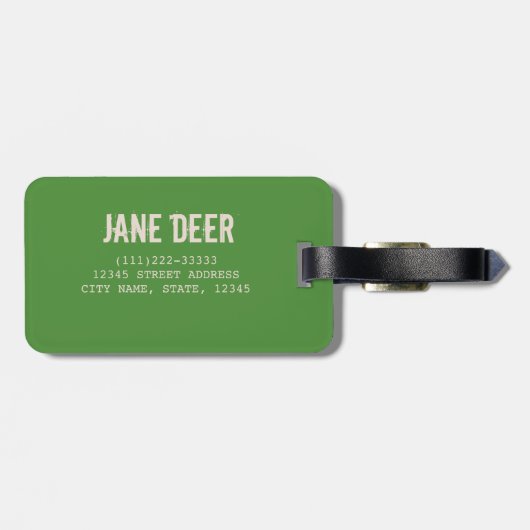 Slaapschutter in winterslaap in het najaar van de  bagagelabel (Achterkant horizontaal)