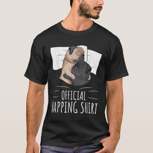 Slaapschutter Lover Dog Officiële Napping T-shirt (Voorkant)