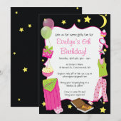 Slaapschutter! Slumber Party Thtaken Kaart (Voorkant / Achterkant)