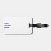 Slaapschutters Bagagelabel (Achterkant horizontaal)