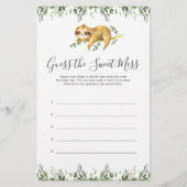 Slaapse Baby shower raadt het Sweet Mess Game (Voorkant)