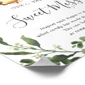 Slaapse Baby shower raadt het zoete Mess-teken Poster (Hoek)