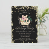 Slaapse feestdag met kerst kaart (Staand voorkant)