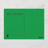 Slaapse hele dag daarna Rosé grappige kerstkat Briefkaart (Achterkant)