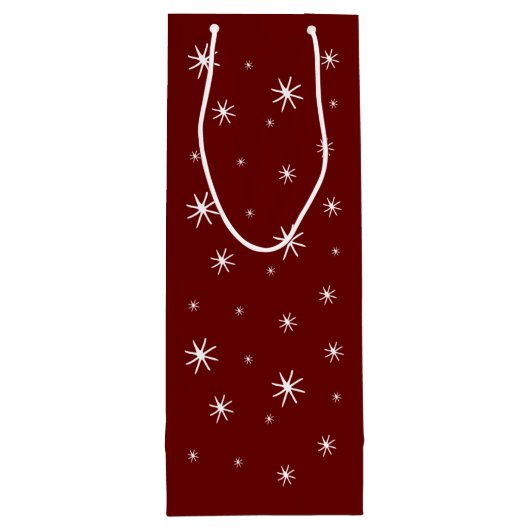 Slaapse hele dag daarna Rosé grappige kerstkat Wijn Cadeautas (Achterkant)