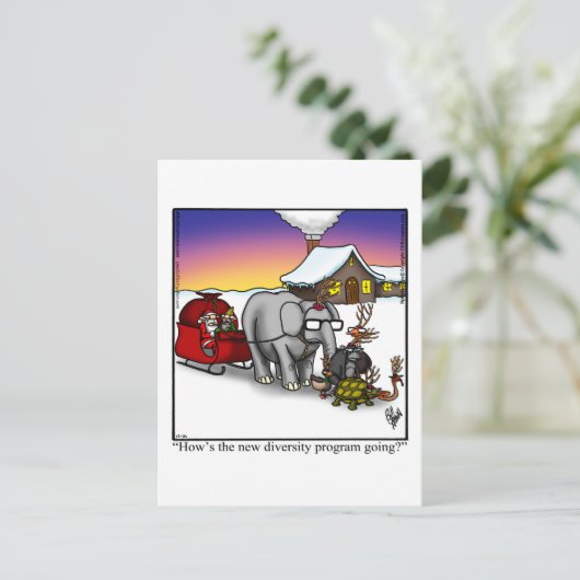 Slaapse Humor Briefkaart (Staand voorkant)