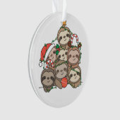 Slaapse kerstboom Funny Animal Kerstmis Orname Ornament (voorkant)