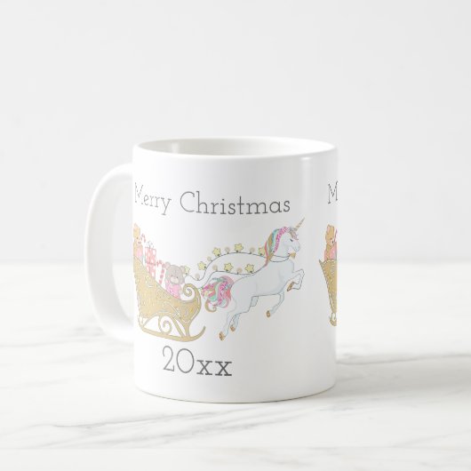 Slaapse kerstboomkorstmossen koffiemok (Voorkant links)