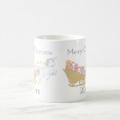 Slaapse kerstboomkorstmossen koffiemok (Center)