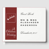 Slaapse kerstbruiloft voor Kerstmis Gastenboek (Voorkant)