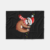 Slaapse kerstdecoratie - Slaapse kerstboom Fleece Deken (Voorkant (Horizontaal))
