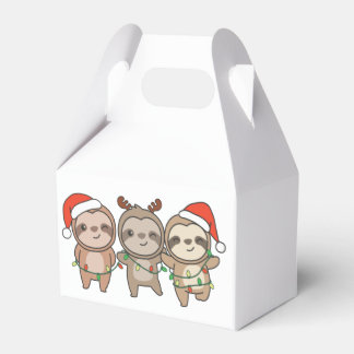 Slaapse kerstdieren koken luiftige luiers bedankdoosjes