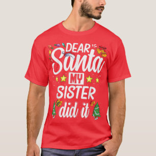 Slaapse kerstfeest ter ere van de kerstman mijn zu t-shirt