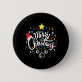 Slaapse kerstfeestdagen Mannen Kerstmis Ronde Button 5,7 Cm (Voorkant)