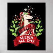 Slaapse kerstmis met de hele dag poster (Voorkant)
