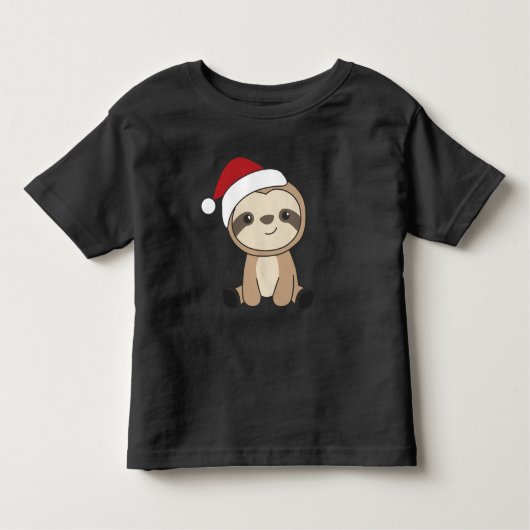 Slaapse kerstsneeuw Winterdieren en peuter Kinder Shirts (Voorkant)