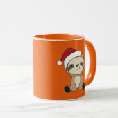 Slaapse kerstsneeuw Winterdieren Mok (Voorkant rechts)