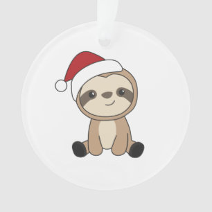 Slaapse kerstsneeuw Winterdieren Slaapsen Orale Ornament