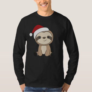 Slaapse kerstsneeuwwinterdieren Sleuven T-Shirt