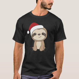 Slaapse kerstsneeuwwinterdieren Sleuven T-Shirt