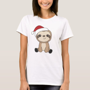 Slaapse kerstsneeuwwinterdieren Sleuven T-Shirt