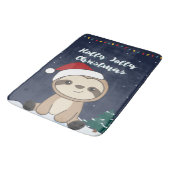 Slaapse kerstsneeuwwinterdieren Wit Ma Badmat (Gekanteld)