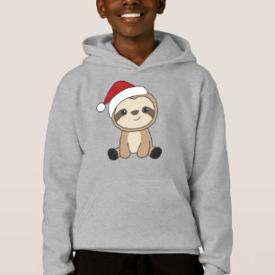 Slaapse kerstwinter winterdieren Sloths Hoodie