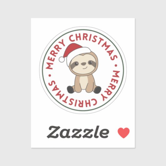 Slaapse kerstwinter winterdieren Sticker (Vel)