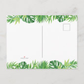 Slaapse Oerwouden | Het is een Baby shower Uitnodiging Briefkaart (Achterkant)