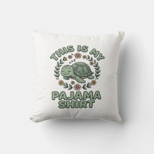 Slaapshirt met schattige schildpad Pyjama shirt Vi Kussen