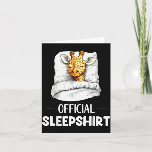 Slaapshirt Slaapshirt Giraffe Dierenliefhebbers Py Kaart