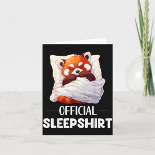 Slaapshirt Slaapshirt Rode Panda Dierenliefhebbers Kaart