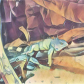 Slaapsiguaan Sticker (Voorkant)