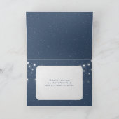 Slaapsilhouet voor kerstwintervakantie kaart (Binnen)