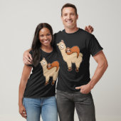 Slaapslaapstand voor Cute & Funny Sloth op Llama F T-shirt (Unisex)